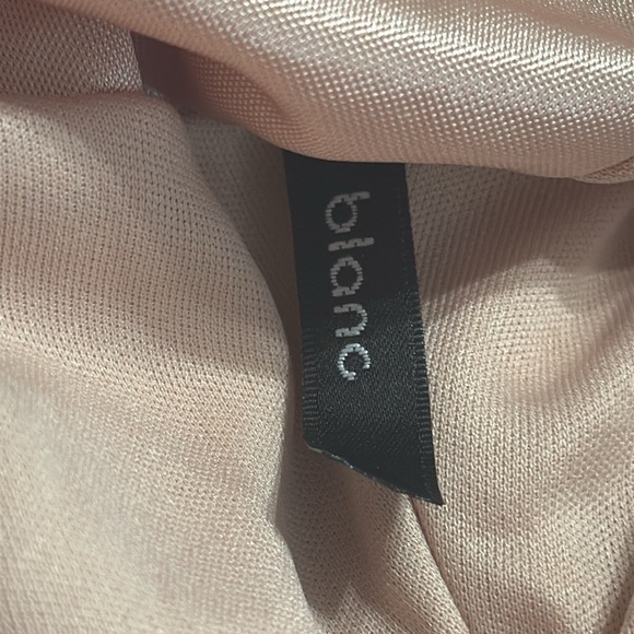 BLANC Nude‎ Pink Slip Dress Low Cut Back V Neck Bodycon Size S Party Date Night - Picture 4 of 6